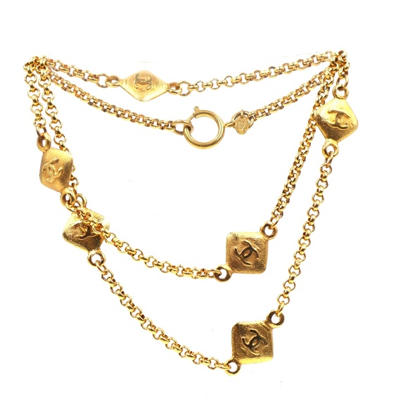 Chanel Gold Ultra Rare 6 Motif Cc Charms Long Necklace - Picture 1 of 12